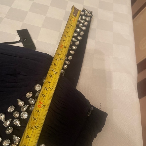 💕💕Host Pick💕💕Navy long evening gown with rhinestones - Picture 11 of 11